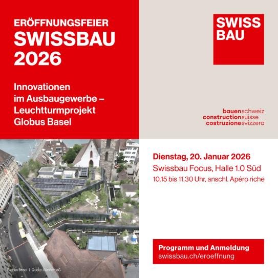 Eröffnung Swissbau 2026
